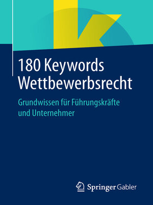 cover image of 180 Keywords Wettbewerbsrecht
